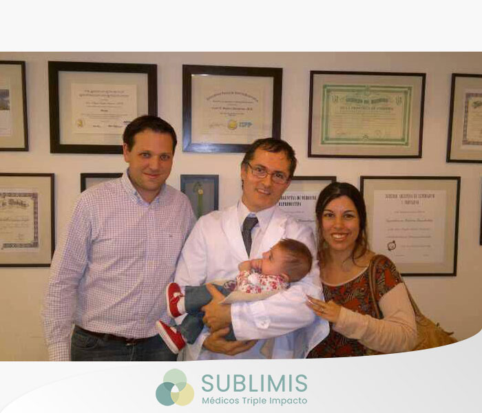 Resultado de una fertilización in vitro.